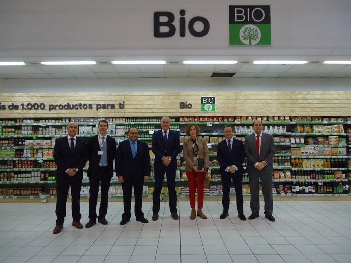 Espacio Bio y de productos ecológicos en Carrefour.