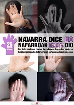 Cartel de la campaña contra la violencia hacia las mujeres.