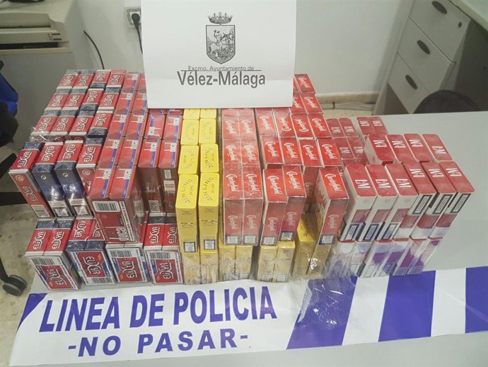 Tabaco intervenido en Torre del Mar