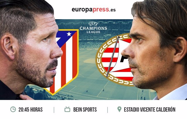 Horario y dónde ver el Atlético de Madrid – PSV Eindhoven | Fase de grupos Champ