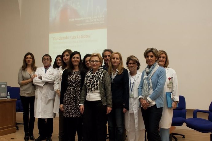 Participantes en la Jornada Cardiológica de Enfermería