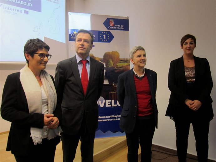 Javier Ramírez, en la presentación del proyecto Eurovelo 1. 