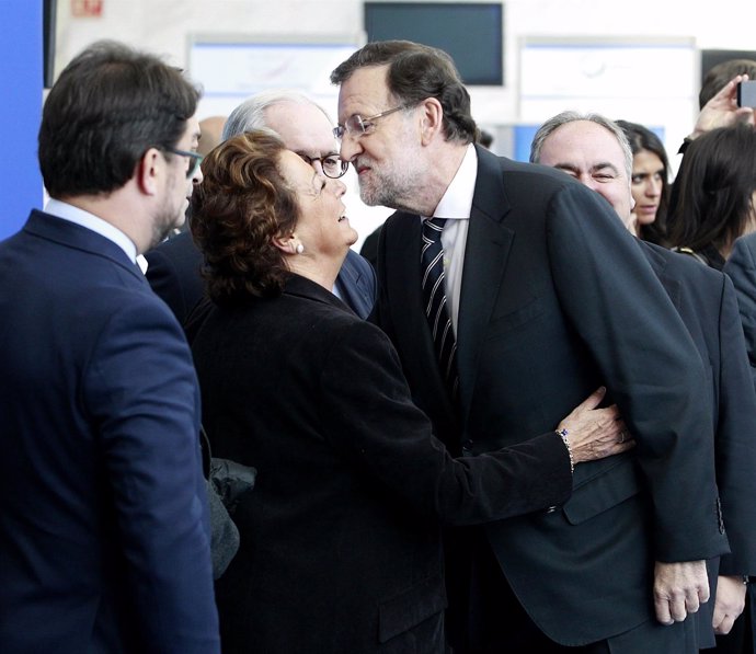 Rajoy y Rita Barberá en el Congreso del Partido Popular Europeo