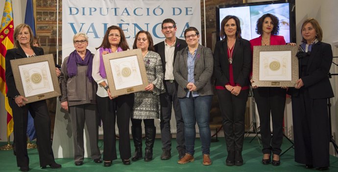 La Diputación de Valencia entrega los primeros Premios Celia Amorós