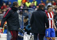 Filipe Luis sufre una contractura muscular en el muslo izquierdo