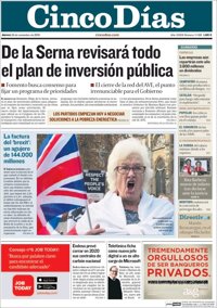 Las portadas de los periódicos económicos de hoy, jueves 24 de noviembre