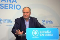 Javier Fernández, portavoz del PP en la Comisión Mixta para las Relaciones con el Tribunal de Cuentas