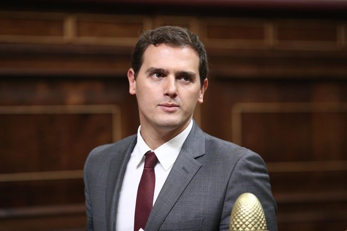 Albert Rivera en el debate de investidura de Rajoy
