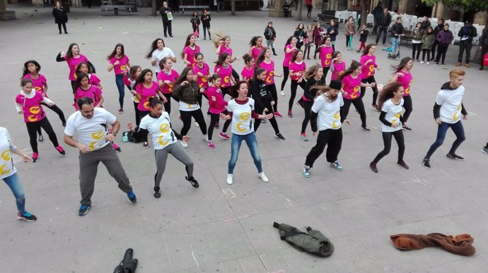 Flashmob realizado en Tafalla