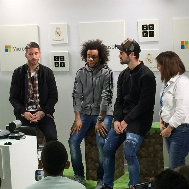 Ramos, Isco y Marcelo en La Hora del Código en España