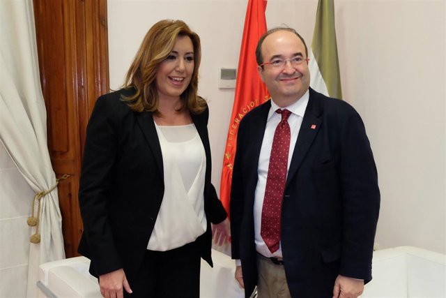 Susana Díaz y Miquel Icetam, reunidos en Sevilla