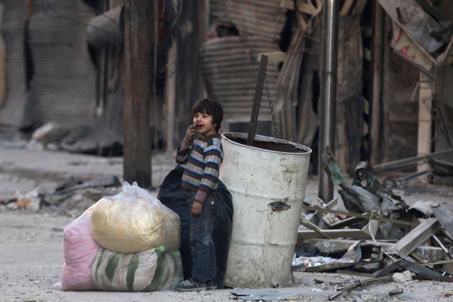 Un niño en Alepo