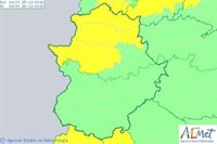 El norte de Cáceres, en alerta amarilla este viernes por lluvias, nieve y viento