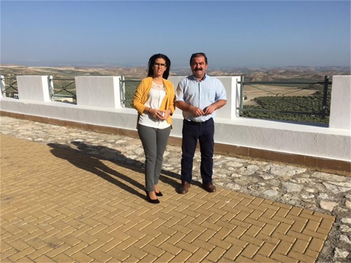 Visita de José Castro a actuaciones de Diputación de Jaén