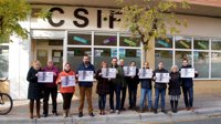 CSIF manifiesta su rechazo a la violencia de género con una concentración