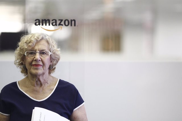 Carmena inauguran el centro de desarrollo de software de Amazon en Madrid