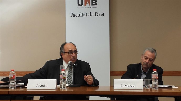 Jaume Amat (Sindicatura de Comptes) Joan Marcet (constitucionalista)