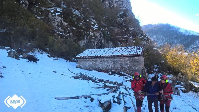 Rescate de montaña en Amieva
