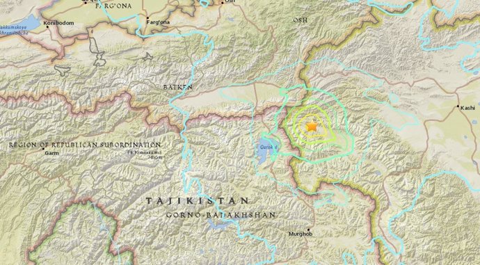 Terremoto en Tayikistán
