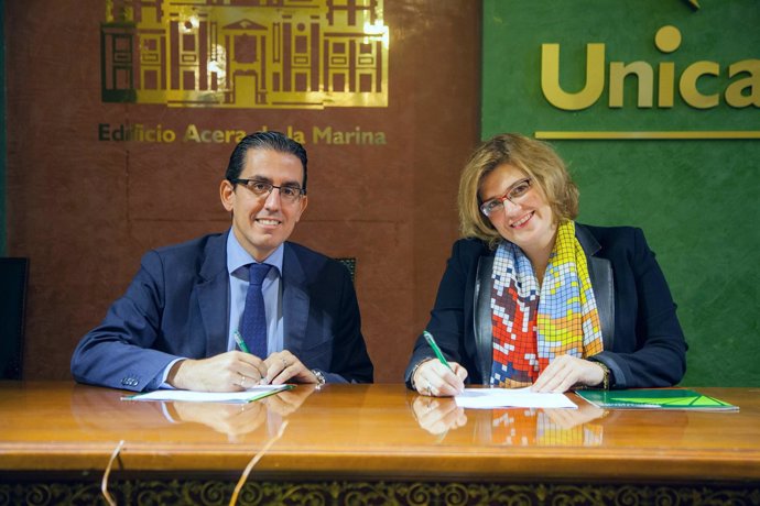 Sergio corral fundación unicaja y itziar ochotorena fimabis málaga