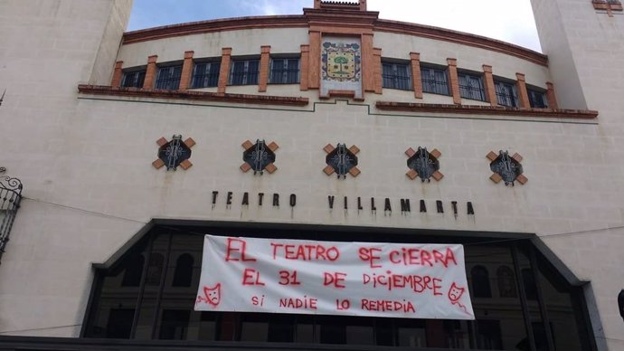 Fachada del Teatro Villamarta de Jerez