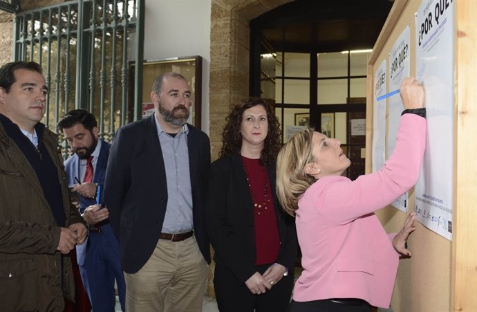 Irene García en acto contra la violencia hacia la mujer