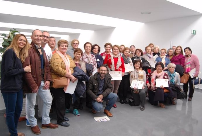 Cuidadoras durante la celebración de las jornadas