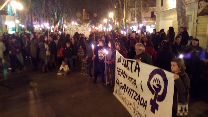 Manifestación en Palma contra la violencia machista