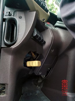 Dispositivo interceptado en un camión búlgaro