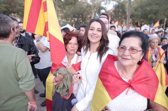 Inés Arrimadas (C's) en el acto del 12-O de SCC