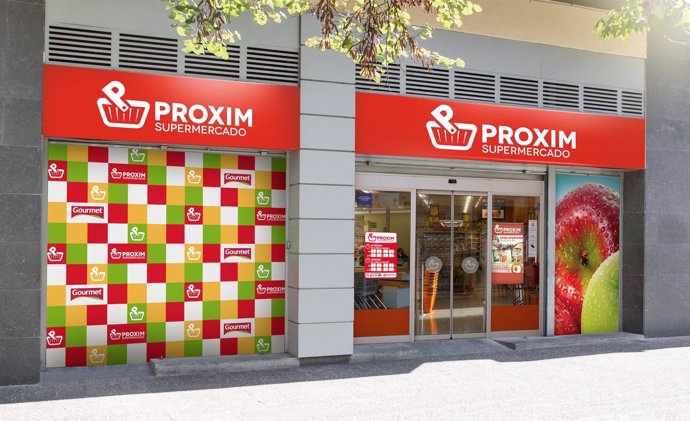 Imagen corporativa de los supermercados Proxim de Grupo Miquel