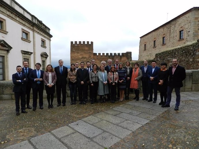 Alcaldes de las ciudades Patrimonio de la Humanidad reunidos en Cáceres