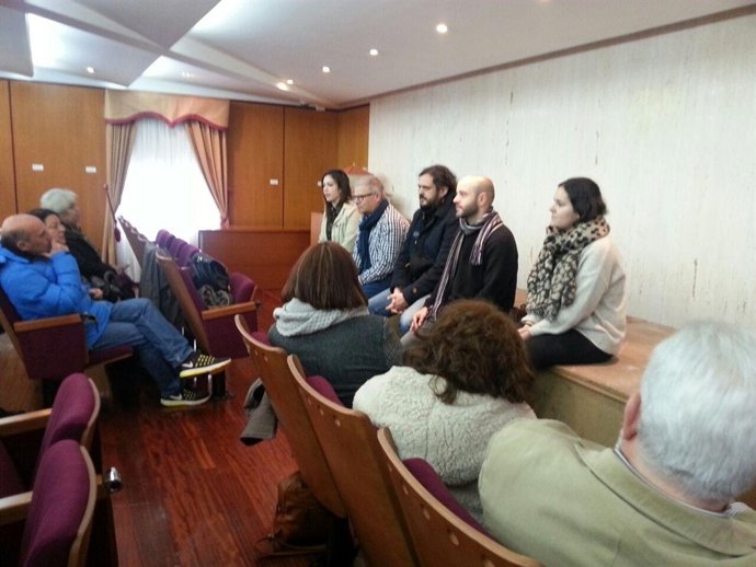 Acto de En Marea en A Pobra do Caramiñal