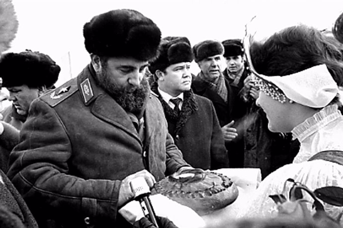 Fidel Castro en Moscú