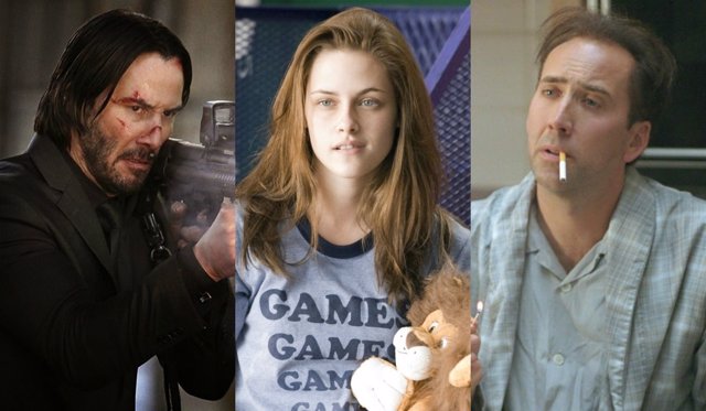 Keanu Reeves, Kristen Stewart y Nicolas Cage