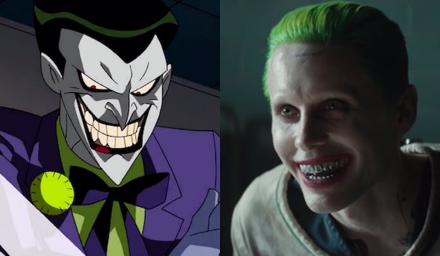 Mark Hamill y Jared Leto como el Joker