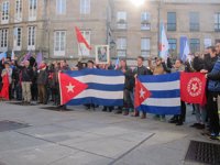 Más de un centenar de personas honran en Santiago el "legado" de Fidel Castro