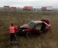 Un hombre de 77 años, herido grave en un accidente de tráfico en Caparroso