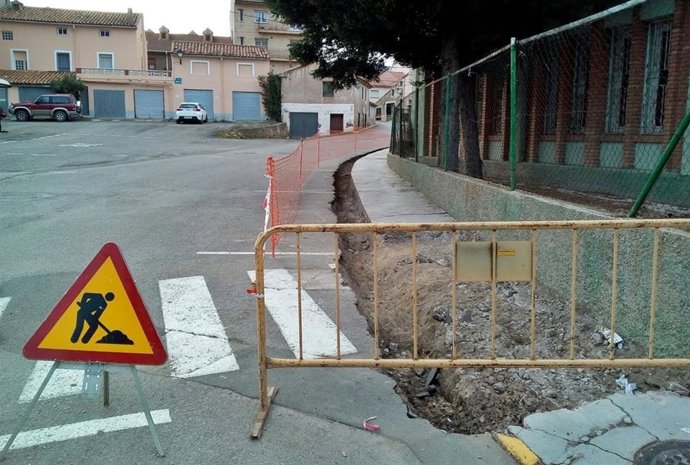 Obras en Utrillas.