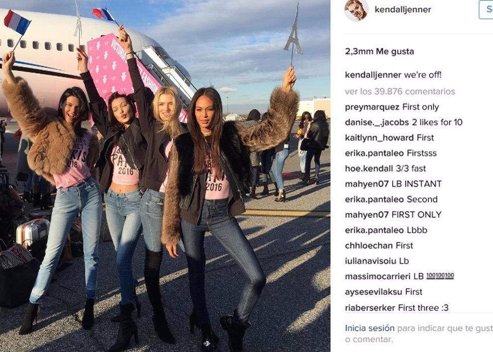 Kendall Jenner, Bella Hadid, Lili Donaldson y Joans Malls/ Instagram