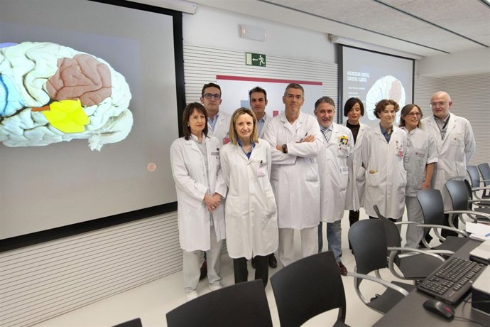 Imagen del equipo de profesionales que participó en la intervención. 