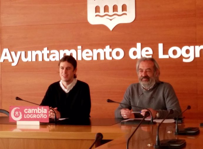 Gonzalo Peña y José Manuel Zúñiga, concejales de Cambia Logroño