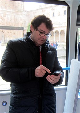 Alfonso Fernández Mañueco, este lunes en Salamanca