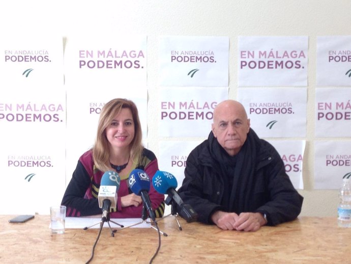 Carmen Lizárraga Podemos Andalucía y Paco Vega activista renta básica
