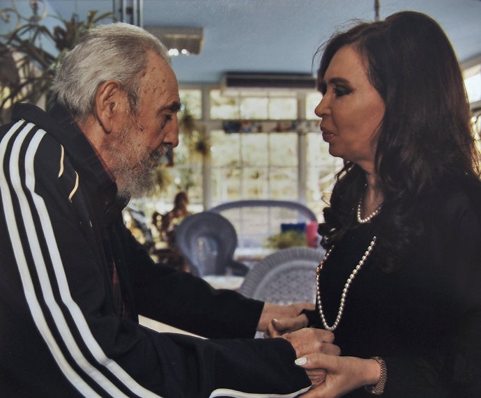 Fidel Castro y Cristina Fernández de Kirchner en Cuba