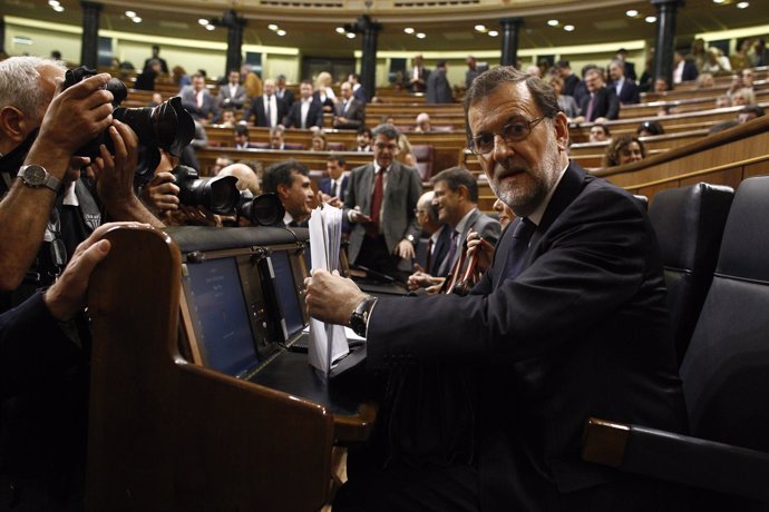 Rajoy en el debate de investidura en el Congreso