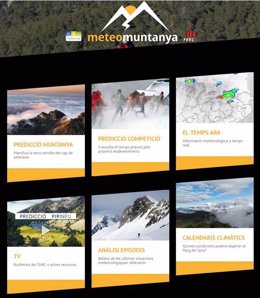 Web 'MeteoMuntanya.Cat' de información meteorológica en montaña