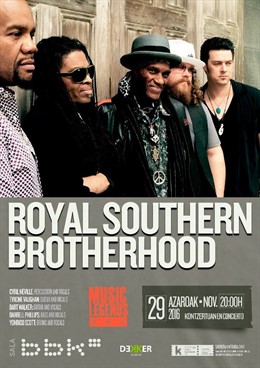 Cartel de la actuación Royal Southern Brotherhood