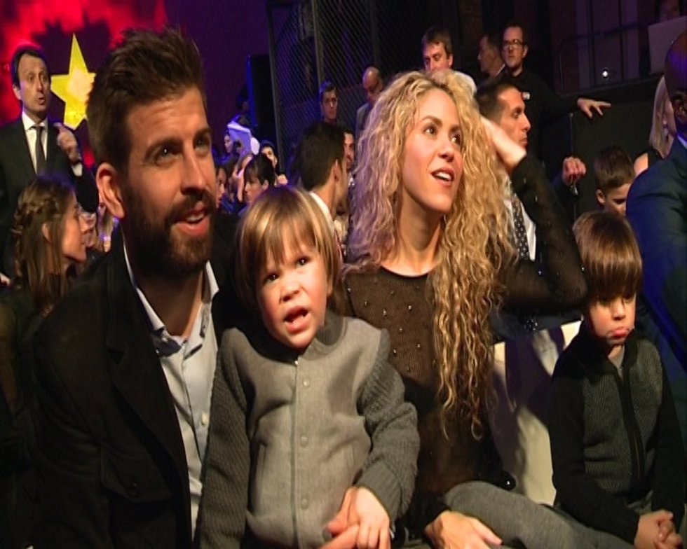 Gerard Piqué, Shakira y sus hijos Milan y Sasha/ Europa Press