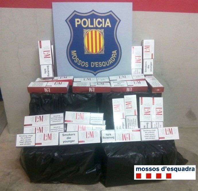 Tabaco intervenido en Tàrrega